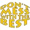 Don't Mess/Best Cheer Cheek Decal 100-pk. - Gold
