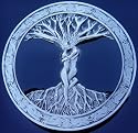 SILVER TREE OF LIFE WITH NUDES CELTIC BELT BUCKLES