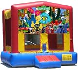 Sesame Street Bounce House Inflatable Jumper Art Panel Theme Banner
