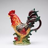Fine Porcelain Rooster Pitcher Figurine
