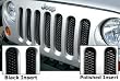 Rampage 86512 Gloss Black Powder Coat Sport Mesh 3D Wire Grille
