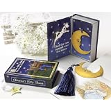 Over the Moon Vintage Moon Bookmark with Tassel in Nursery Rhyme Keepsake Book... by Kateaspen