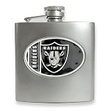 Review Quality Gold  / Oakland Raiders Stainless Steel Hip Flask