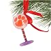 Clemson Tigers Hand-Painted Mini Wine Glass Christmas Ornament