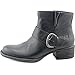 Born Liona Women Round Toe Leather Black Ankle Boot