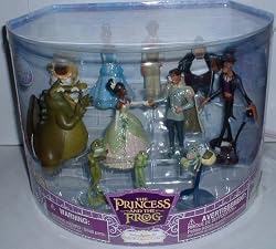 Disney Princess and the Frog Deluxe Figure Set of 11 Neat Fun Figures with Sparkles