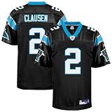 Reebok Jimmy Clausen Carolina Panthers Replica Jersey - Black (XX-Large)