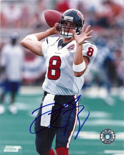 DAVID CARR,HOUSTON TEXANS,FRESNO STATE BULLDOGS,SIGNED,AUTOGRAPHED,8X10 PHOTO,COA, RARE HARD PHOTO TO FIND