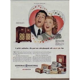 PERRY COMO and MARTHA STEWART starring in "DOLL FACE", a 20th Century Fox Production. PERRY COMO star of Chesterfield Supper Club, on NBC Monday through Friday ...... 1946 General Electric Radios ad, **THIS IS AN AD / POSTER, NOT A DVD**A1367