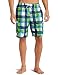 Kanu Surf Men's Epic Extended Size Swimwear Trunks, Navy/Green, 5X-Large