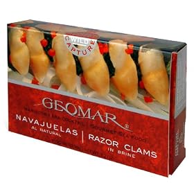 Geomar Chilean Gourmet Seafood-Razor Clams, 3.2 Ounces by Geomar