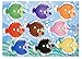 Melissa & Doug Colorful Fish Wooden Peg Puzzle (9 pcs)