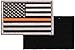 Thin Orange Line US Flag Embroidery Patch for Search and Rescue with Hook/Loop Backing