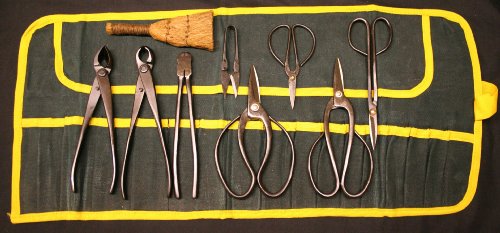 bonsai tool kit 9 piece (200mm)  toolroll FREE