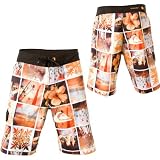 Quiksilver Mens Reeder Boardshort, Orange, 36