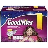 Goodnites Bedtime Pants for Girls, Large/Extra Large, 34 Count