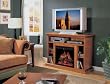 Home Theater Electric Fireplace by Classic Flame in Premium Oak - Beverly - 23MM374POA-0107