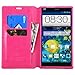 ZTE Grand X Max Plus Case, ZTE Grand X Max Case, Nagebee - Wallet Flip Case Pouch Cover Fold Stand case Premium Leather Wallet Flip Case (Fold Wallet Pink)