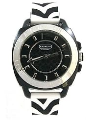 Coach Womens Boyfriend Silicone Rubber Zebra Strap Watch 14501622