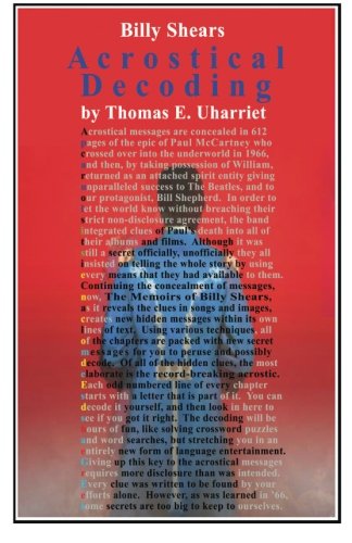 Billy Shears Acrostical Decoding