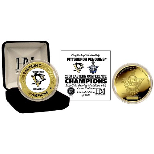 Buy Pittsburgh Penguins 2008 Conference Champions 24KT Gold and Color Coin by Highland Mint