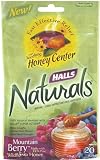 Halls Naturals Drops, Mountain Berry with Honey Center, 20-Count Drops (Pack of 12)