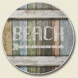 Beach Auto Coaster, Single Coaster for Your Car