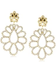Katie Decker "Flower" 18k Yellow Gold and Diamond Earrings