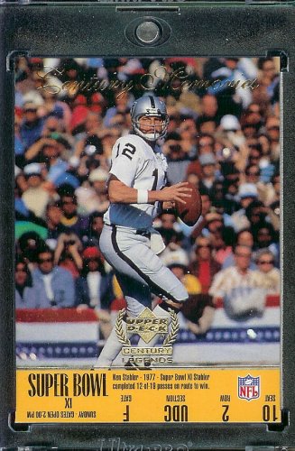 1999 Upper Deck Century Legends # 171 Ken Stabler Oakland Raiders Football Card- Mint Condition - Shipped In Protective ScrewDown Case!