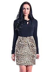 Rayon/Spandex Leopard Print  Dress