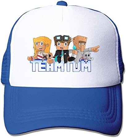 TTGHAT The Diamond Minecart Team TDM Art Printing Snapback Cap Sun Visor Baseball Mesh Hat Blue