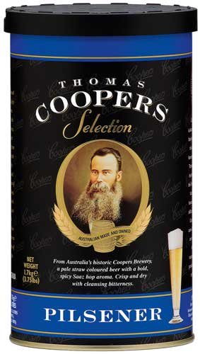 Complete Coopers Brewery Pilsener Beer Kit Package