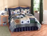 Sports Collage Full/Queen Quilt and 2 Shams by Pem America