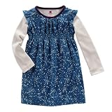 Tea Collection Winter Dot Double Decker Dress, Sapphire 6-12 Months