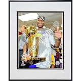 Photo File Los Angeles Lakers Lamar Odom 2009 Finals Trophy Framed & Matted Photo