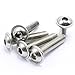 M4 x 20mm Stainless Steel Flanged Button Head Screws,Allen Socket Bolts,Right Hand Full Threads,Metric,50-Pieces