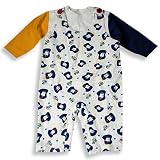 SnoPea - Newborn/Infant Baby Boys 2-Piece Coverall Set, White, Blue