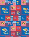 College University of Kansas Jayhawks Print Fleece Fabric By the Yard