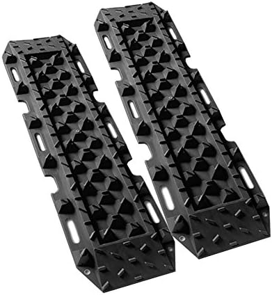 Pair Black Recovery Tracks 4WD ATV Off Road Tyre Ladder Caravan Sand Mud Snow