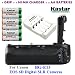 Kastar Pro Multi-Power Vertical Battery Grip (Replacement for BG-E13) + 6x AA NI-MH Batteries(2700mAh) + NI-MH Charger for Canon EOS 6D Digital SLR Cameras