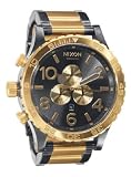 NIXON｜NIXON (ニクソン) 5130 CHRONO ヒフティーワンサーティー クロノ GUNMETAL/GOLD NA058595-00 メンズ [正規輸入品]