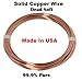 10 Ga Copper Round Wire 5 Ft. (Dead Soft) by Copper Wire USA
