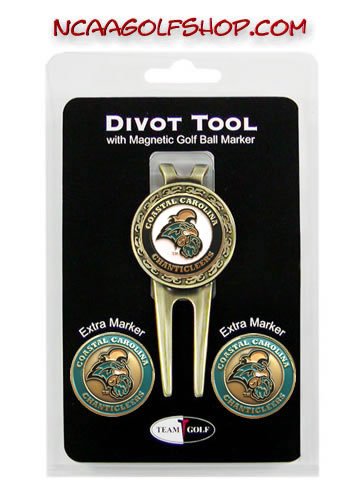 Coastal Carolina Chanticleers Divot Tool Ball Marker Set Tg3