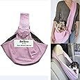 i'Pet&reg; Hands-free Reversible Small Dog Cat Sling Carrier Bag Travel Tote Soft Comfortable Puppy Kitty Rabbit Double-sided Pouch Shoulder Carry Tote Handbag (Pink)