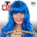 FDC Katy Perry California Girls Style Long Fringed Wig Blue