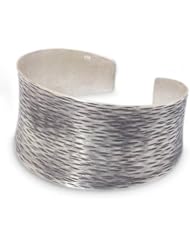 Sterling silver cuff bracelet, Lampang Rain