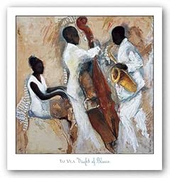 Night of Blues by Tat Vila 32"x32" Art Print Poster