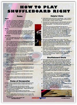 How to Play Table Shuffleboard Right Poster - 11 x 17