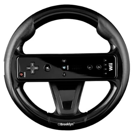 Nintendo Wii Racing Wheel, black