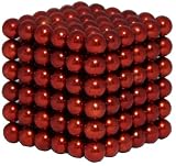 Magnicube Magnet Balls Red Edition 216 Piece Magnetic Puzzle (Tin Gift Set)